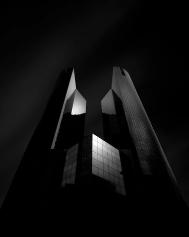 Paysage urbain graphique et architectural par David Keochkerian