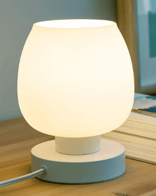 bedside lamp oval shape with touch sensors