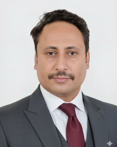 a man in a suit and tie with a mustache