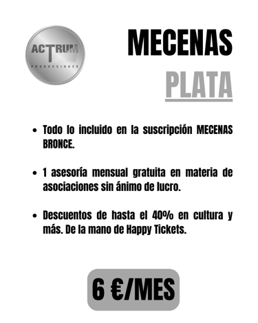 mecenas plata actrum