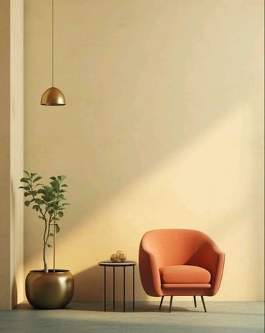 Alçı ve boya uygulamaları tamamlanmış yaşam alanı