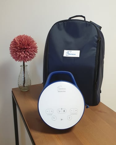 Le tire-lait est fourni avec son sac de transport durant la location