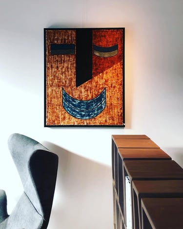  80cm x 100cm painting on cotton with plant based and mineral dyes