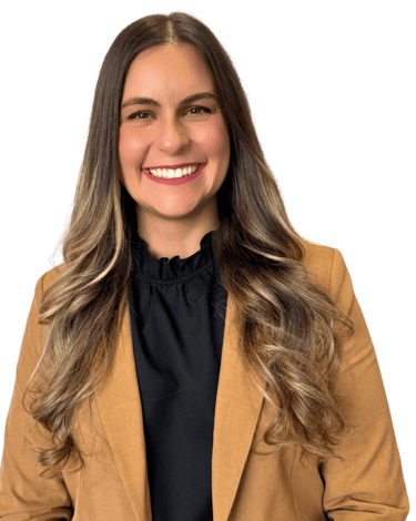 woman wearing a suit with a black shirt and long hair