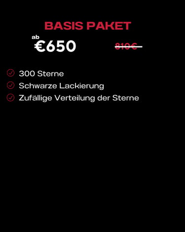 Sternenhimmel mit 300 Sternen – dimmbare LED, realistische Sternpunkte