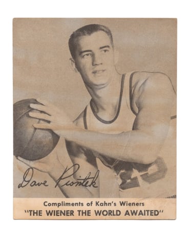 1957-58 Kahn's Wieners Basketball Card Dave Piontek