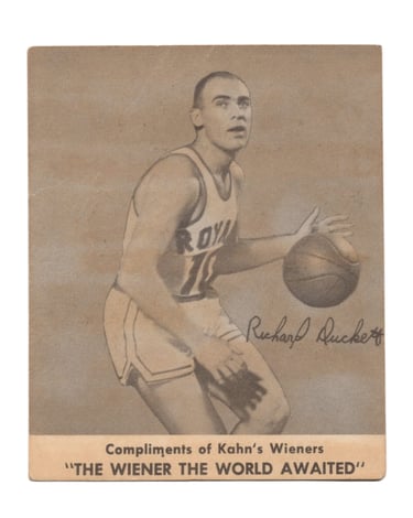1957-58 Kahn's Wieners Basketball Card Richard Duckett