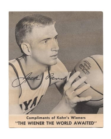 1958-59 Kahn's Wieners Basketball Card Jack Parr