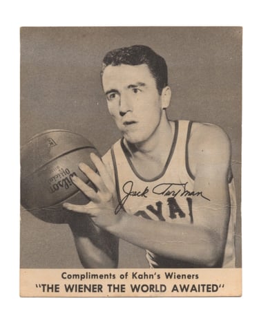1958-59 Kahn's Wieners Basketball Card Jack Twyman