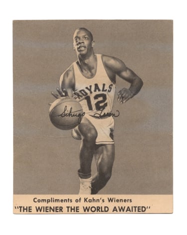 1958-59 Kahn's Wieners Basketball Card Sihugo Green