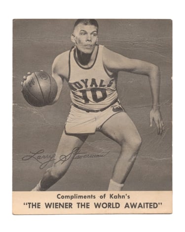 1959-60 Kahn's Wieners Basketball Card Larry Staverman