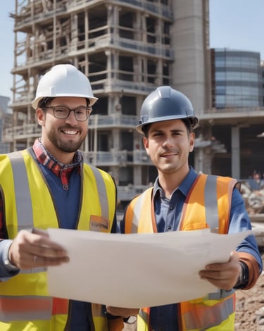 A cozy newly built residential neighborhood with green spaces and families enjoying outdoors.