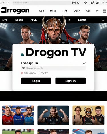 Drogon TV Login & Sign In : Official Drogon TV App for Live Sports, PPV & TV Channels | Drogon TV