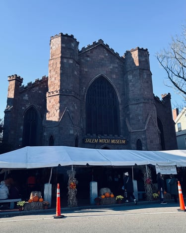 The Salem Witch Museum on a Fall Day