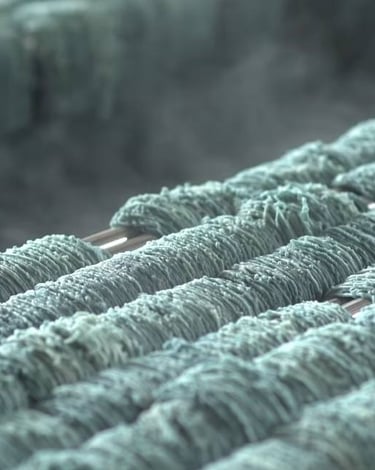 Dyeing of yarns in different colours