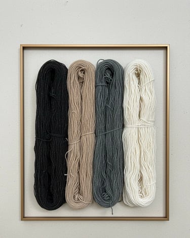Hand dyed wool yarn at Vezari Living