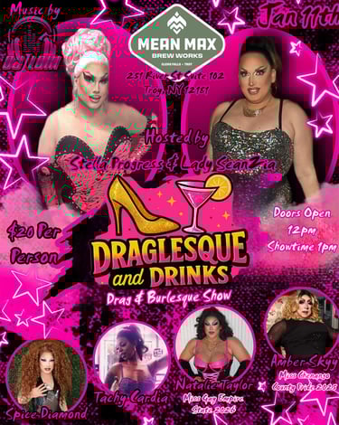 Draglesque & Drinks @ Mean Max Brew Works - January 11th 