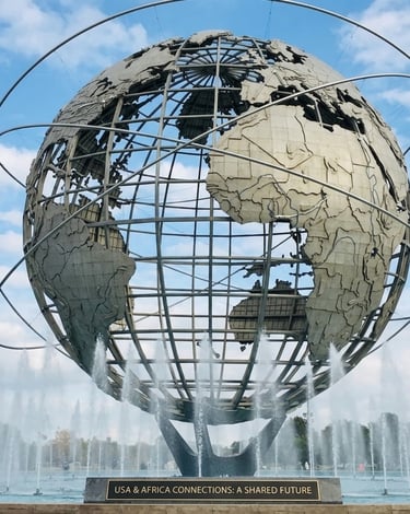 world globe surrounded by water flow