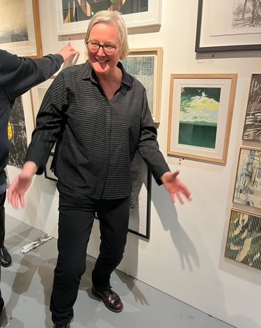 Karen at the Woolwich Contemporary Print Fair