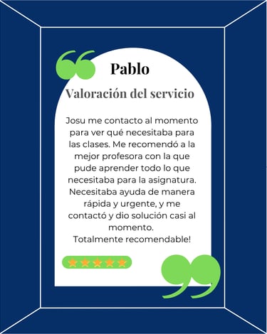 Opinión positiva de una familia tras mejorar las notas en ciencias