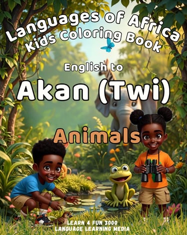 Akan (Twi) Animals Coloring Book