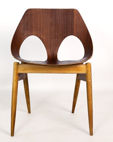Vintage designer chair in wood, iconic mid-century modern furniture from UK & Ireland