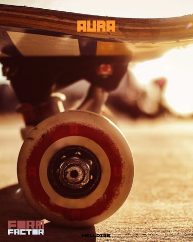 Aura Skate: Form Factor Wheel Mockup