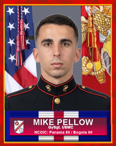 portrait of Gunnery Sergeant Mike Pellow