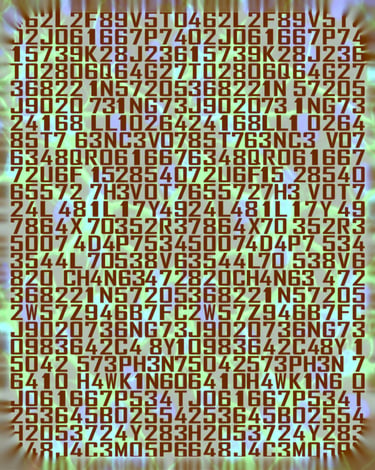 This optical illusion puzzle art reveals a message by Stephen Hawking when viewed the magic eye way.