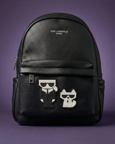 Mochila Karl Lagerfield Negra Piel Chica