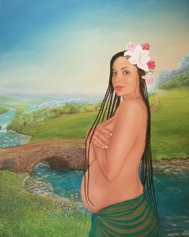 Eleonore, Oils on Canvas by Clare Littleton