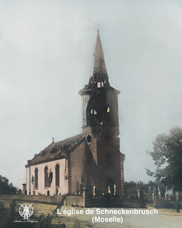 Schneckenbusch, l'église endommagée