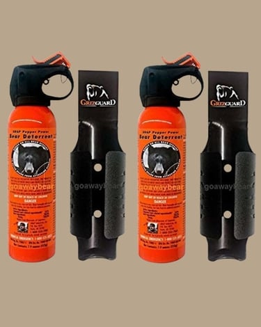 Bear spray rental for safe hikes near Moraine Lake