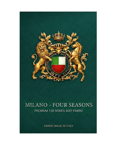 Luxury Milano Four Seasons premium 130 series Italian suit fabric