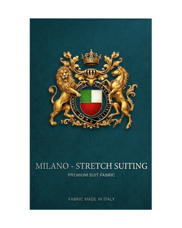 Elegant gMilano Stretch Suiting premium Italian suit fabric