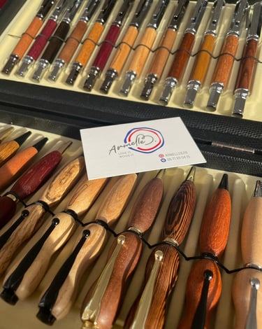 Armelle B coffret de stylos bois St Martin