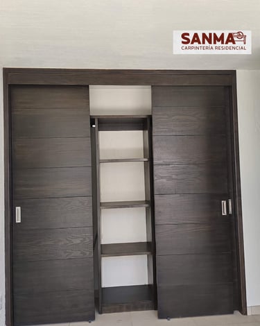 closet de madera fraccionamiento
