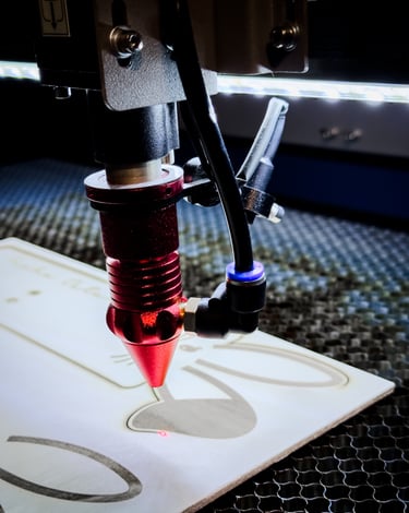 a machine that is making a laser machine