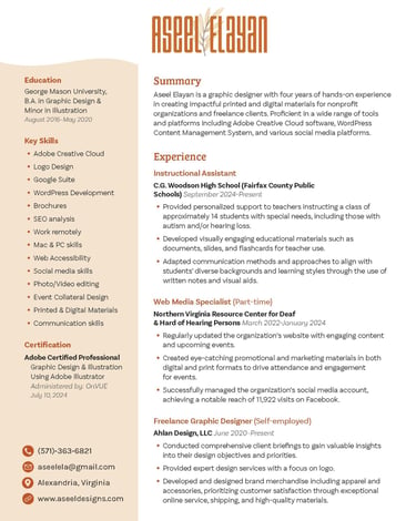 a professional resume template for a job