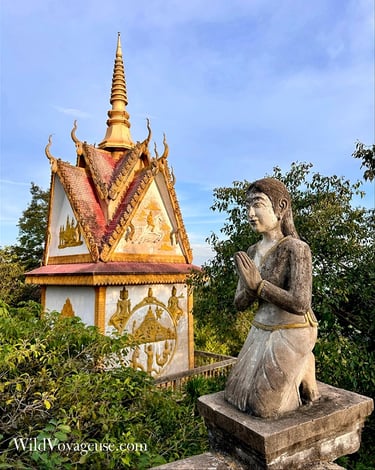 Complexe de tempels sur la coline de Phnom Sampov, Battambang, Cambodge