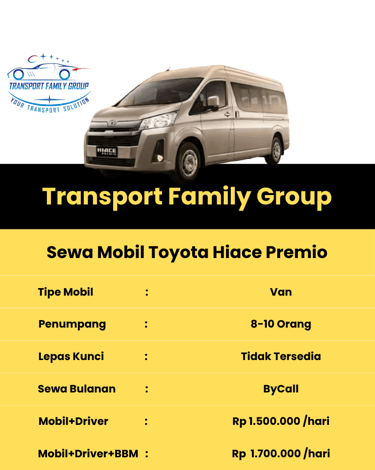 sewa mobil hiace premio lhokseumawe aceh