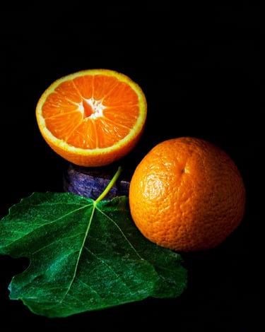 photographie d orange en clair obscur-thierry le moel photographe