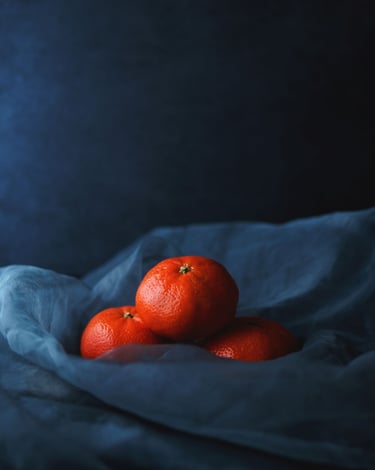 photographie de clementines en lumiere naturelle-thierry le moel photographe