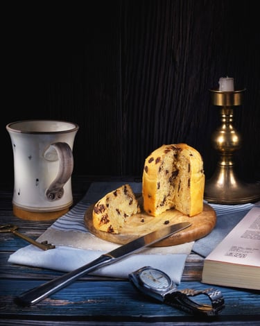 photographie de nature morte au panettone thierry le moel photographe