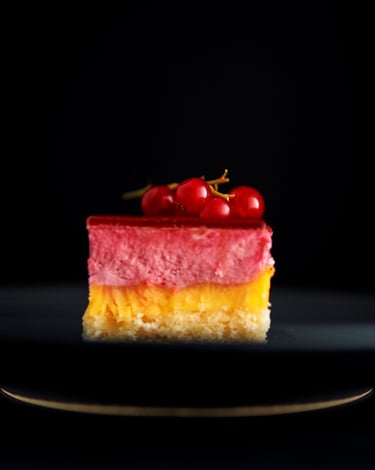 photographie de patisserie aux groseilles-thierry le moel photographe