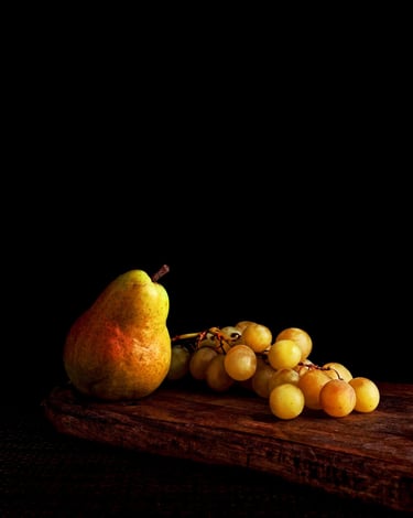 photographie de poires et raisins-thierry le moel photographe