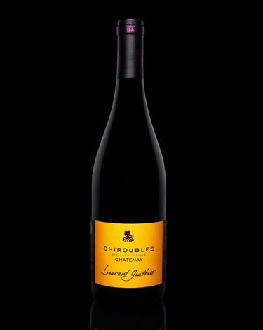 Photographie de Vin rouge Chiroubles Laurent Gauthier-Thierry le Moel Photographe