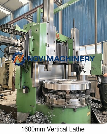 1600mm vertical lathe for processing large diameter gear blanks - Novi Gear