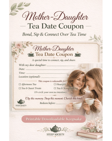 Mother-Daughter Tea Date Coupon