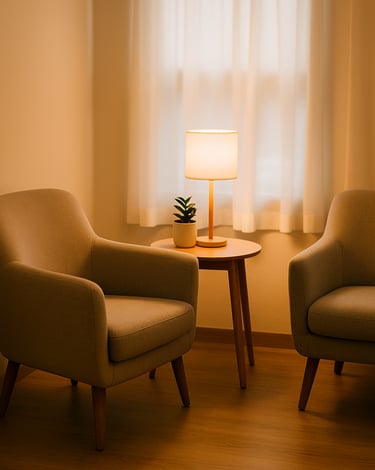 Sessão de massoterapia para alívio de tensão